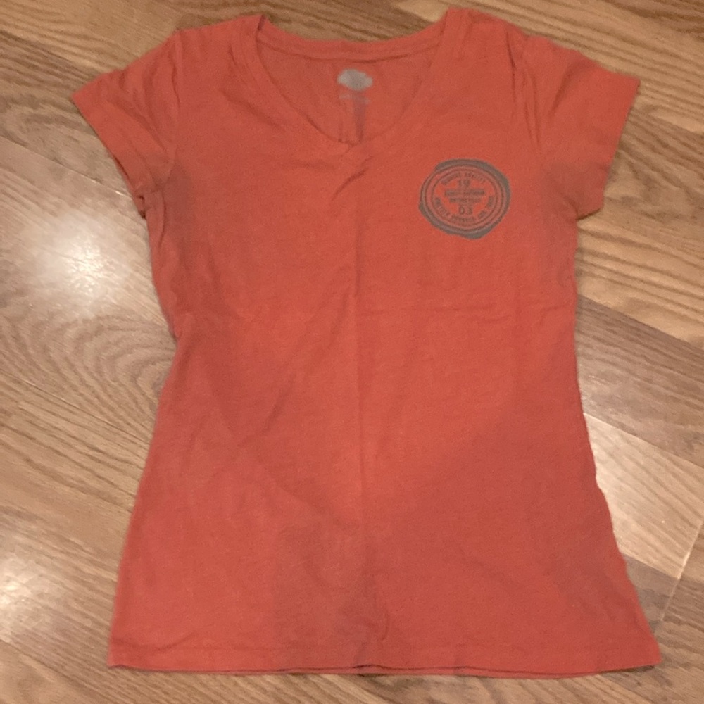 Harley-Davidson orange short sleeve ladies T-shirt